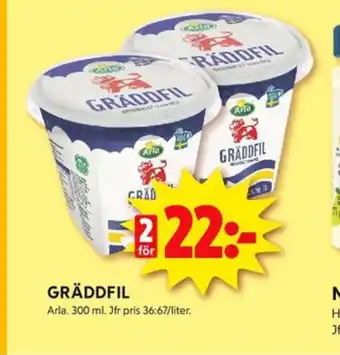 ICA Kvantum Arla gräddfil erbjuda