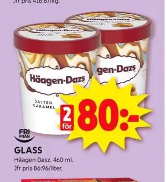 ICA Kvantum Häagen-dazs glass erbjuda