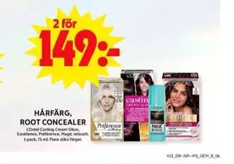 ICA Maxi Excellence hårfärg erbjuda