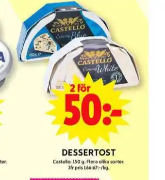 ICA Maxi Castello dessertost erbjuda