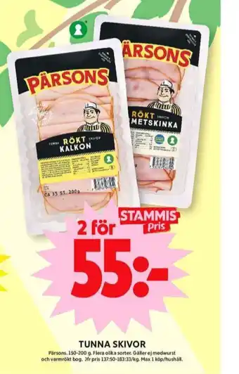 ICA Maxi Pärsons kalkon erbjuda