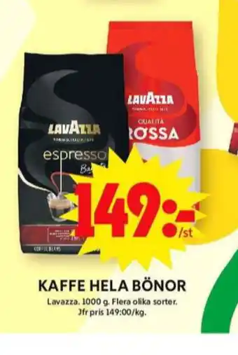 ICA Maxi Espresso barista kaffebönor erbjuda