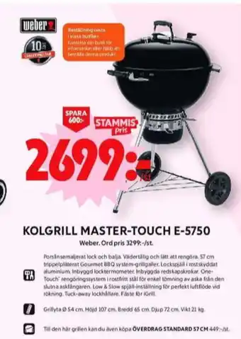 ICA Maxi Weber klotgrill erbjuda