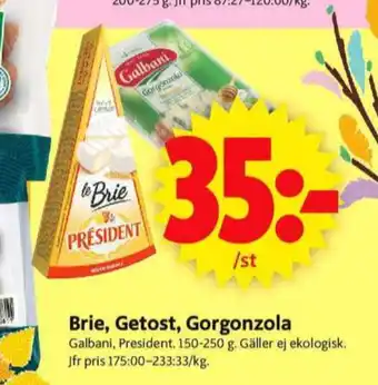 ICA Supermarket President brie erbjuda