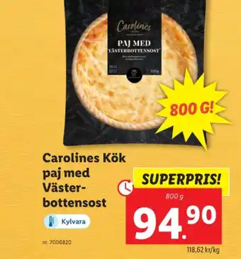 Lidl Carolines kök matpajer erbjuda