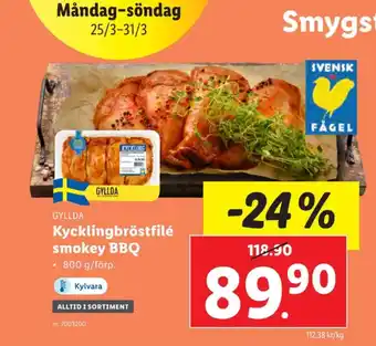 Lidl Gyllda kycklingbröstfilé erbjuda