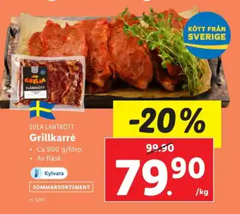 Lidl Svea lantkött karrékotlett erbjuda