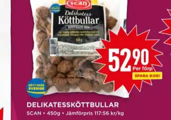 Willys Scan köttbullar erbjuda