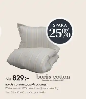 Seng Borås cotton bäddset erbjuda