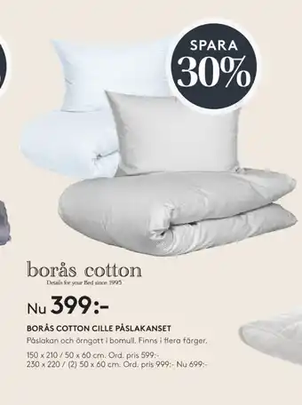 Seng Borås cotton bäddset erbjuda