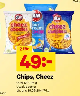 City Gross Chips, Cheez erbjuda