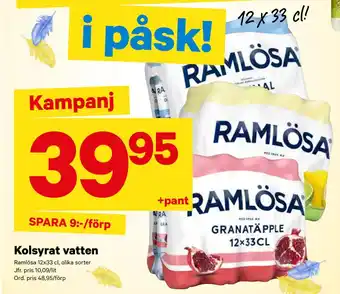 City Gross Kolsyrat vatten erbjuda