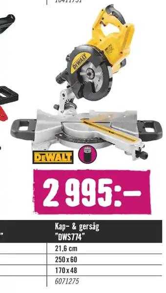 Hornbach Kap- & gersåg ”DWS774” erbjuda