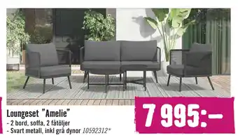 Hornbach Loungeset ”Amelie” erbjuda