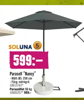 Hornbach Parasoll ”Nancy” erbjuda