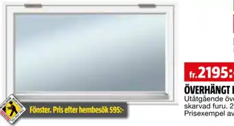 Bauhaus ÖVERHÄNGT FÖNSTER erbjuda