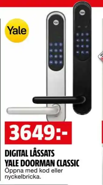 Bauhaus DIGITAL LÅSSATS YALE DOORMAN CLASSIC erbjuda