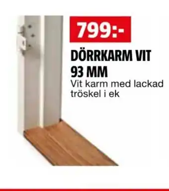 DÖRRKARM VIT 93 MM