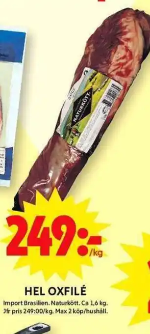 ICA Maxi HEL OXFILÉ erbjuda