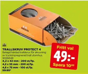Jem&Fix TRALLSKRUV PROTECT 4 erbjuda