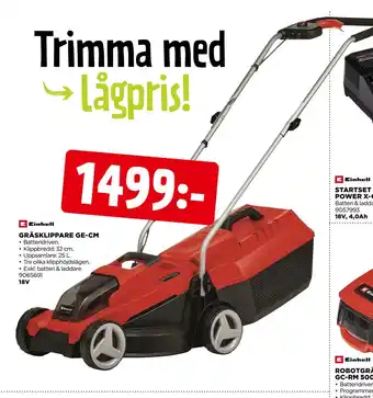 Jem&Fix GRÄSKLIPPARE GE-CM erbjuda