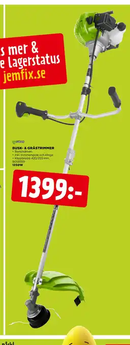 Jem&Fix BUSK- & GRÄSTRIMMER erbjuda