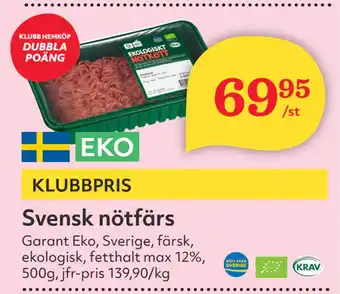 Hemköp Svensk nötfärs erbjuda