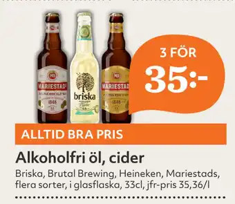 Hemköp Alkoholfri öl, cider erbjuda