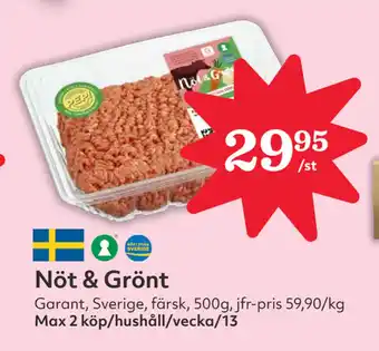 Hemköp Nöt & Grönt erbjuda