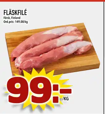 Din Mat FLÄSKFILÉ erbjuda