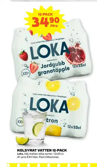 Stora Coop KOLSYRAT VATTEN 12-PACK erbjuda