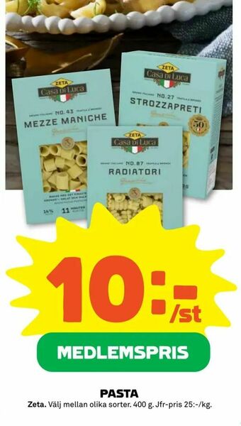 Coop Forum Pasta erbjuda