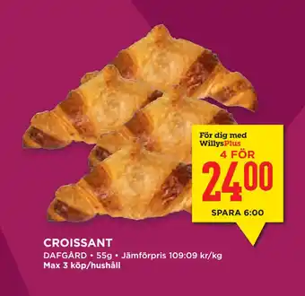 Willys Hemma CROISSANT erbjuda