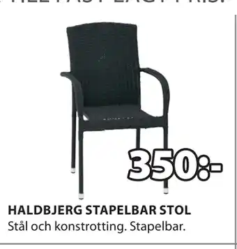 JYSK HALDBJERG STAPELBAR STOL erbjuda