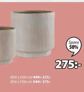 JYSK UGGLA BLOMKRUKA erbjuda