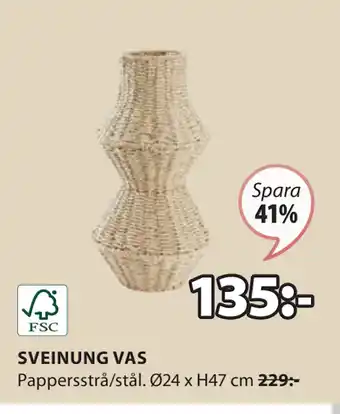 JYSK SVEINUNG VAS erbjuda