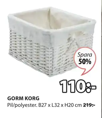 JYSK GORM KORG erbjuda