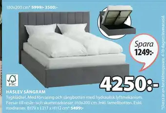 JYSK HASLEV SÄNGRAM erbjuda