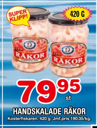 Nya Pulsen HANDSKALADE RÄKOR erbjuda