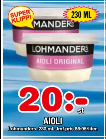 Nya Pulsen AIOLI erbjuda