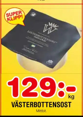 Nya Pulsen VÄSTERBOTTENSOST erbjuda