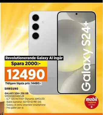 Power GALAXY S24+ 256 GB erbjuda