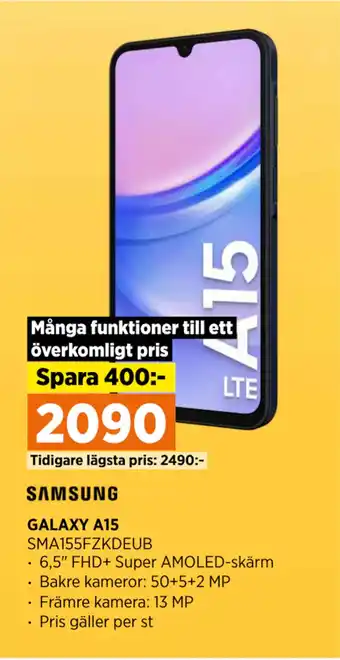 Power GALAXY A15 erbjuda