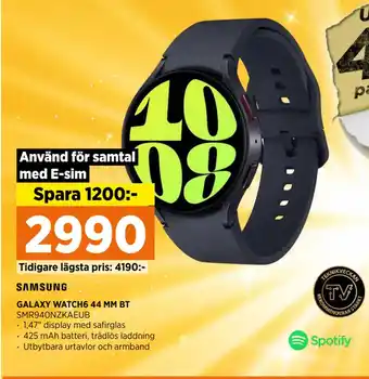 Power GALAXY WATCH6 44 MM BT erbjuda