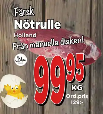 Supergrossen Nötrulle erbjuda