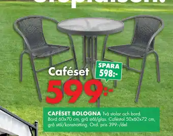 ÖoB CAFÉSET BOLOGNA erbjuda