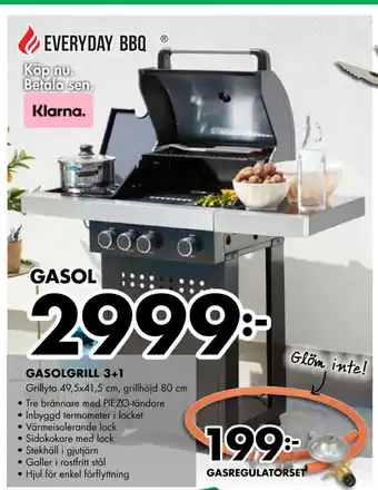 ÖoB GASOLGRILL 3+1 erbjuda