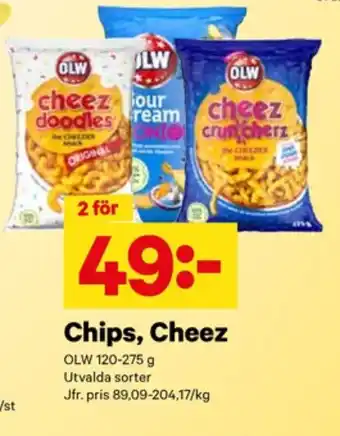 City Gross Olw ostbågar cheez doodles erbjuda