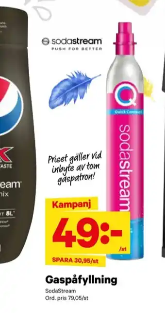 Sodastream kolsyrepatron