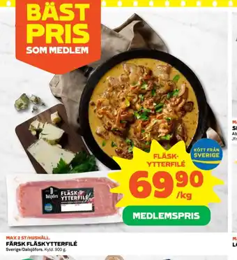 Coop Dalsjöfors fläskytterfilé erbjuda